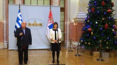 19. decembar 2016. Predsednica Maja Gojković i predsednik Nikolaos Vucis 